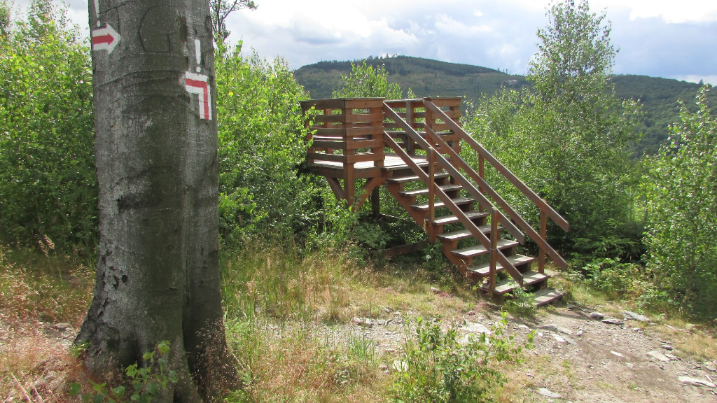 Vyhlídková plošina - Jarnołtówek / náhradní vrchol Petrovy boudy