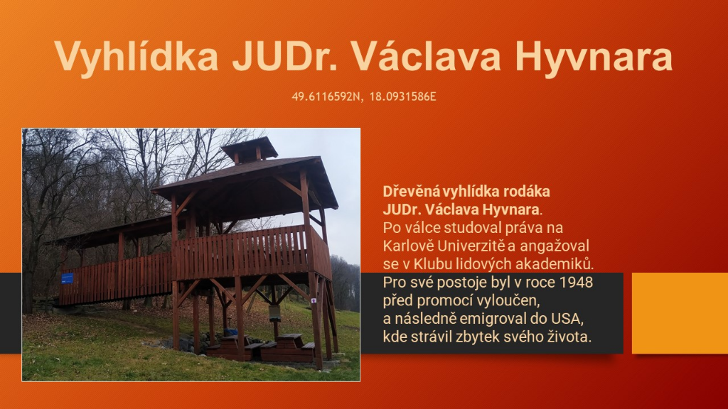 2023 Vyhlídka JUDr. Václava Hyvnara